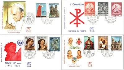 Vatican City 1969 -1970 Pope Paul Vi to Asia & Oceania UN Circle S Peter FDC - Image 1 of 4