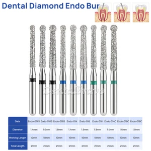 Frese diamantate dentali Endo Access Bur aperta preparazione polpa cavità 5 pz/confezione - Foto 1 di 52