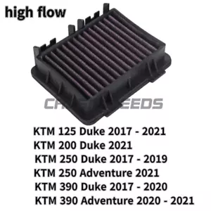 High-flow motorcycle air filter for KTM DUKE 125 200 250 390 - Picture 1 of 6