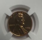 1958 1C LINCOLN CENT PERFECT PROOF NGC PF 68 RD RED 