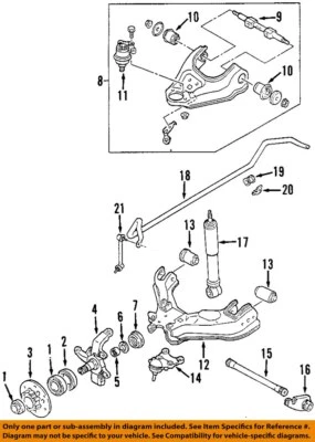 Used Front Suspension Stabilizer Bar fits: 2002 Isuzu AXIOM Front Front Grade A - Image 1 of 2