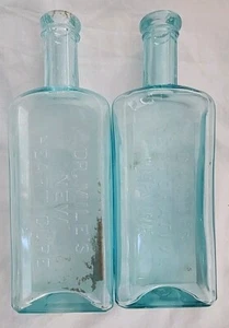 (2) Dr. um 1800 Miles Nerven- & Herzmedizinflaschen - Bild 1 von 6