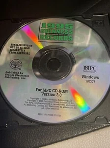 1995 Guinness World Records PC CD ROM  - Picture 1 of 2
