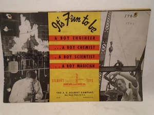 ORIGINAL 1940 GILBERT TOY CATALOG FEATURING ERECTOR SETS - Picture 1 of 10