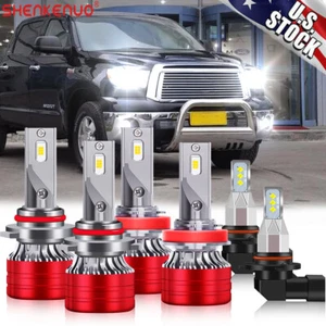 Combo faros LED altos/bajos para Toyota Tundra 2007-2013 + bombillas antiniebla (3 pares) - Imagen 1 de 10