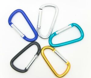 12pcs 3” Aluminium Carabiner Clip Vibrant Colors, Durable Spring-loaded  Gate Keychain Hook Pear Shape for Home, RV, Camping, Hiking, Fishing or  Traveling 