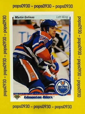 Martin Gelinas, Edmonton Oilers, 1990, Upper Deck, #23 - Bild 1 von 2