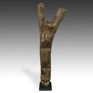 ANTIKE LEITER GESCHNITZT HOLZ DOGON MENSCHEN MALI WESTAFRIKA ANFANG 20. JH.  - Bild 1 von 6