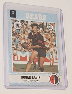 1977 Roger Lavis North Sydney Bears #43 Scanlens Rugby League card NRL NSW (160) - Picture 1 of 24