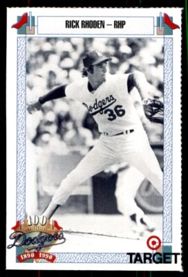 1990 TARGET DODGERS #662 RICK RHODEN LOS ANGELES DODGERS - Image 1 of 2