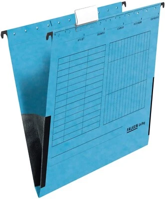 FALKEN Hängetasche blau A4 Leinenfrosch Karton 25 Tasche 80002561