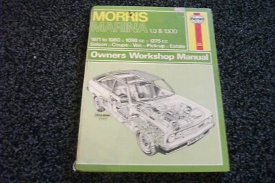 Morris Marina USED Haynes Service Repair Workshop Manual 1971-1980 (073) - Image 1 of 4