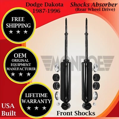 Amortiguadores delanteros Monroe genuinos OEM para Dodge Dakota 1987-1996 2x2 garantía de por vida Foto 1 de 4