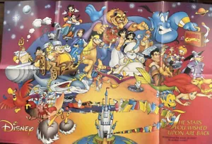 DISNEY MARVEL COMICS POSTER "THE STARS YOU WISHED UPON ARE BACK" 1994 SIGNED! - Picture 1 of 3