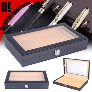 Caja de bolígrafos PU vaso de bolígrafos para 12 plumas estilográficas bolígrafo pluma estilográfica - Imagen 1 de 12