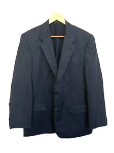 ST MICHAEL VINTAGE Marks And Spencer BLAU gestreift Wolle ANZUG JACKE Herren Größe 42M - Bild 1 von 10