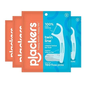 Plackers Twin-Line Zahnseide, Advanced Whitening 600 Stück 4er Pack - Bild 1 von 9