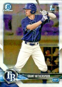Bowman Draft 2018 primer cromo Prospect BDC152 Grant Witherspoon Rays - Imagen 1 de 2