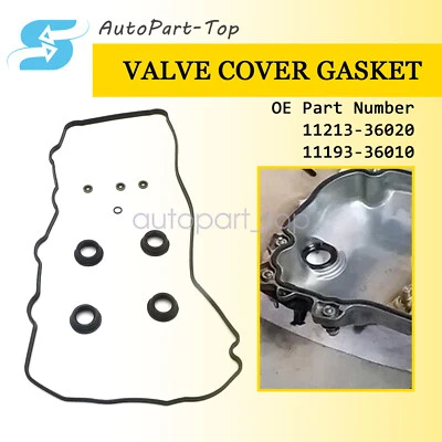 Juego de juntas de cubierta de válvula de motor para Toyota Camry 2010-2017 2,5 L 11213-36020 Foto 1 de 4