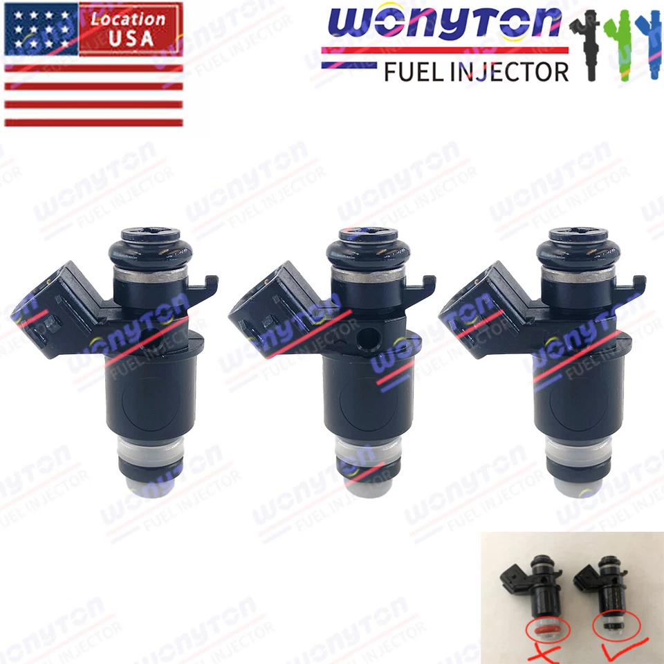 3x Fuel Injectors T1240465 For 2005-2015 Triumph Speed Triple 1050 Foto 1 de 3
