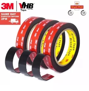 3M™ VHB™ DOUBLE SIDED TAPE HEAVY DUTY ADHESIVE STRONG STICKY MOUNTING ROLL - Picture 1 of 3