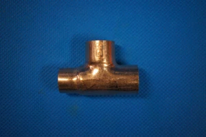 HVAC Copper Fitting Reducing Tee 5/8" x 5/8" x 1/2" ID - Picture 1 of 6