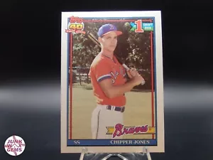 1991 Topps 40th Anniversary Topps #1 Draft Pick #333 Chipper Jones RC MINT - Bild 1 von 2