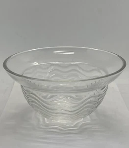 VTG Rosenthal Studio Line Lead Crystal Bowl Waves Modernist Art Deco Curved 7.5" - Picture 1 of 13