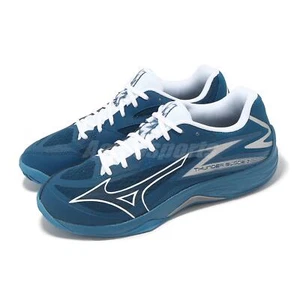 Mizuno Thunder Blade Z Blue White Men Unisex Volleyball Sports Shoes V1GA2370-22 - Picture 1 of 8