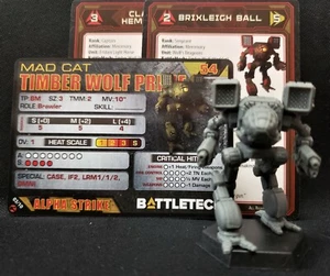 Battletech Timber Wolf Mech Wolf's Dragons + Cartas Asalto Estrella Catalizador Barnes - Imagen 1 de 5