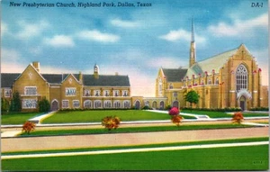 Dallas, TX New Presbyterian Church Highland Park Postcard - Picture 1 of 2