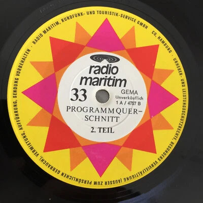 RADIO MARITIM - Programmquerschnitt (EP Gema 1A-4757 / NM) - Bild 1 von 2