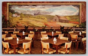 Moorman Mfg. de colección Postal Co. Cafetería East Room con mural de Kentucky 1980 - Imagen 1 de 2