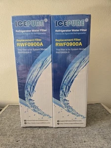 2-IcePure RWF0900A Replacement Water Filter - White New Sealed,  FREE SHIPPING - Picture 1 of 1