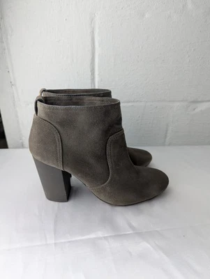 Botines Tory Burch para mujer talla 8,5 M gris cuero gamuza Foto 1 de 4