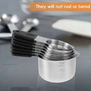 16Pcs Magnetic Measuring Cups and Spoons Set 304 Stainless Steel Measuring Shtsg - Picture 1 of 11