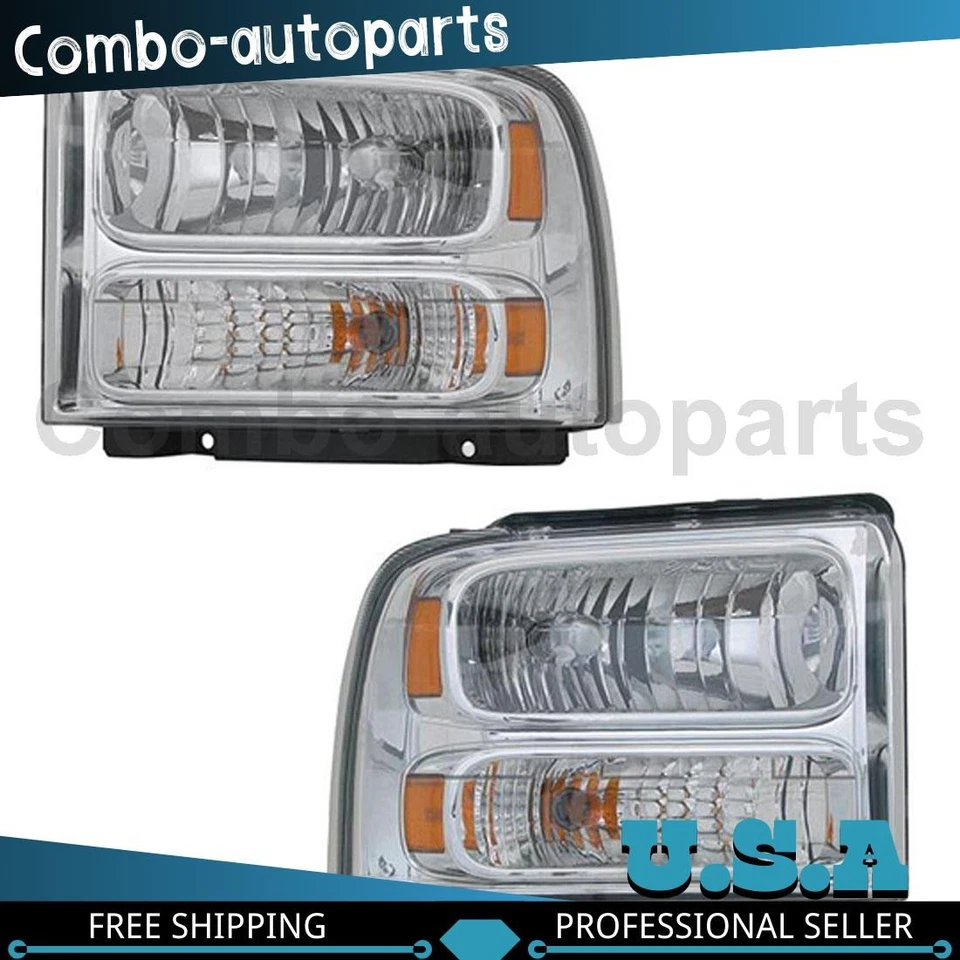 Conjunto de faros izquierdo derecho para Ford Excursion 2005-2005 Foto 1 de 3