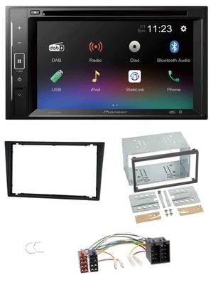 Pioneer Bluetooth MP3 USB 2DIN DAB DVD Autoradio für Opel Corsa C Meriva Signum - Bild 1 von 4