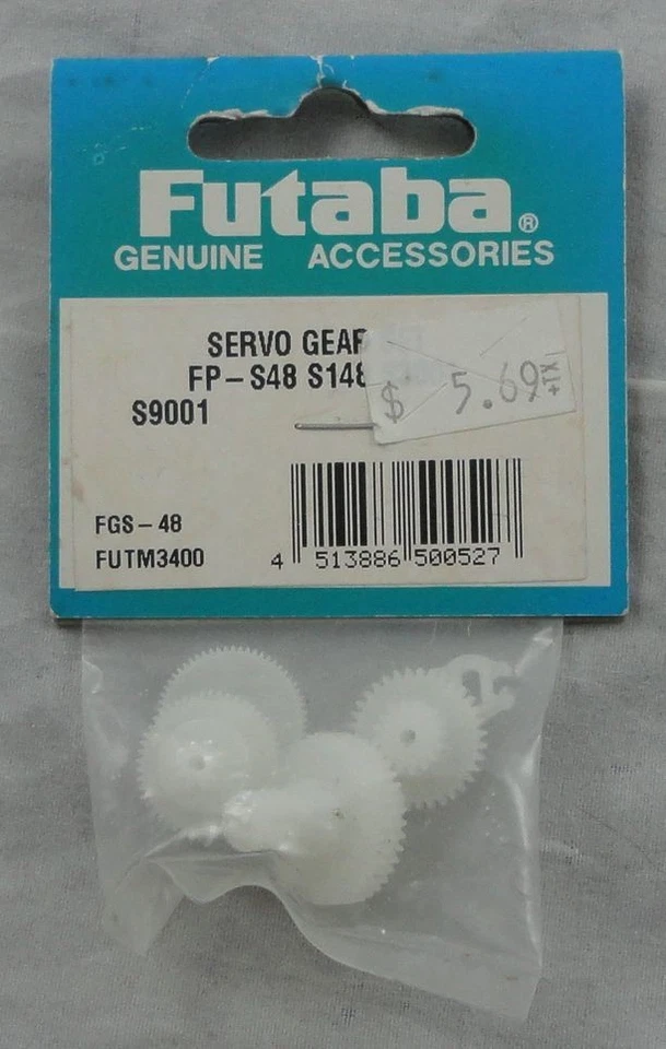 Futaba Black FP-S48/S148 Servo Replacement Gear Set FGS-48 FUTM3400 - Image 1 of 1