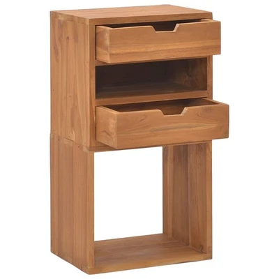 Storage Cabinet Warm Natural Solid Teak Wood vidaXL - Image 1 of 4