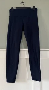 ATHLETA Altitude Tight Polartec Stretch #486200 Women's Size Small Petite Navy - Picture 1 of 10