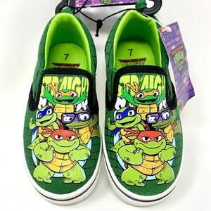 Zapatos sin cordones Teenage Mutant Ninja Turtles Mutant Mayhem talla 7 LEER - Imagen 1 de 11