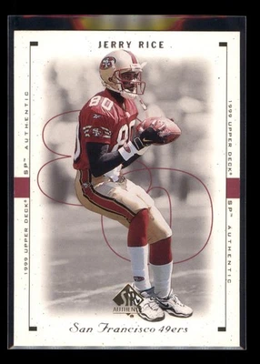 Jerry Rice #76 SP 1999 auténtico Foto 1 de 2