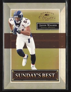 Javon Walker 2007 Donruss Classics #SB-36 Sunday's Best Bronze /1000 Broncos - Foto 1 di 2