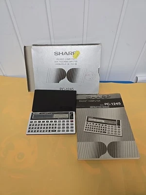 Sharp PC-1245 Pocket Computer  Untested . Boxed  - Image 1 of 4
