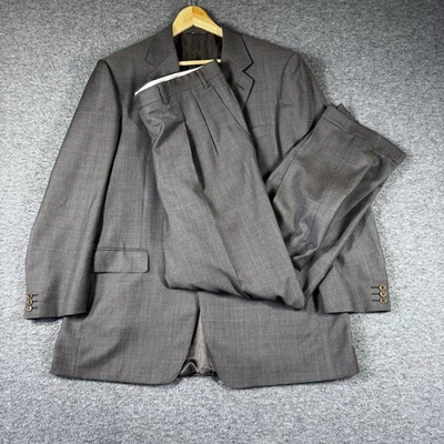 Traje de Lana Canali Para Hombre Talla 56 38X32 Marrón Abrigo Deportivo Blazer Pantalones Foto 1 de 4