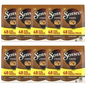 Strong Dark Roast Coffee Pods, 48 Count (Pack of 10) - Single Serve Coffee Po... - Picture 1 of 9