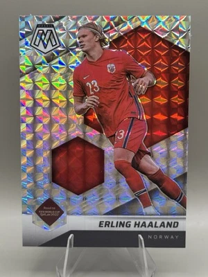 Erling Haaland Norway 2021-22 Panini Mosaic Road to World Cup Silver Mosaic - Image 1 of 2
