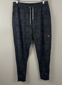 Vuori Mens L Black Gray Camo Sunday Performance Jogger Drawstring Pant - Picture 1 of 5
