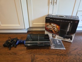 Sony PlayStation 3 80GB Console PS3 CECHE01 Backwards Compatible w/ Box